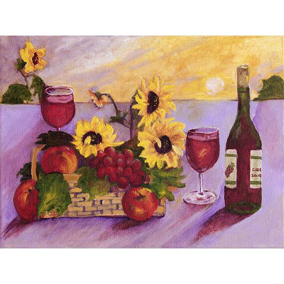 Fruit of the Vine - Landscape Oil Painting