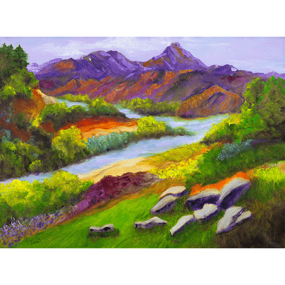 Hidden Peace - Landscape Oil Painting