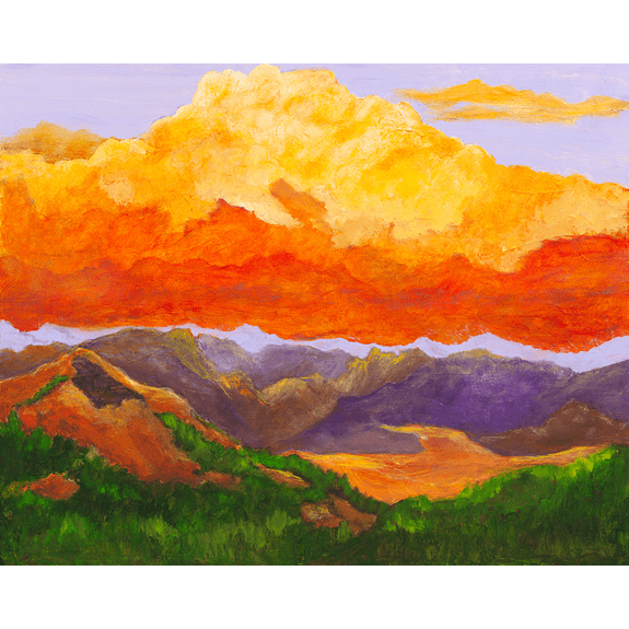 Low Sun - Landscape Oil Painting