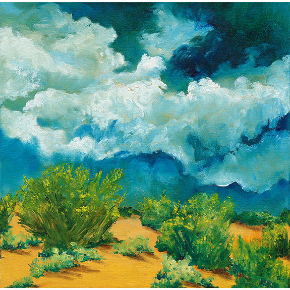 Stormy Sky - Landscape Oil Painting